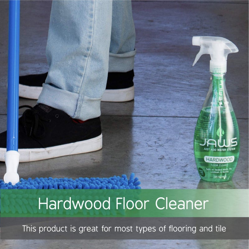 JAWS Cleaners Home Cleaning Kit, Multi-Surface Kitchen, Glass, Shower and Hardwood Floor, 2 Refill Pods Included. Refillable Cleaning Supplies. - Image 4